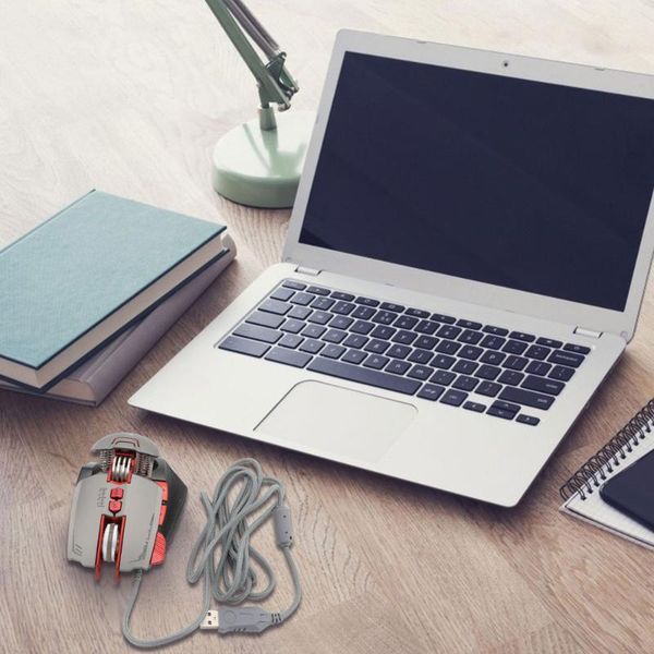 

1pc v9 mechanical game mouse usb plug notebook mouse for students school home