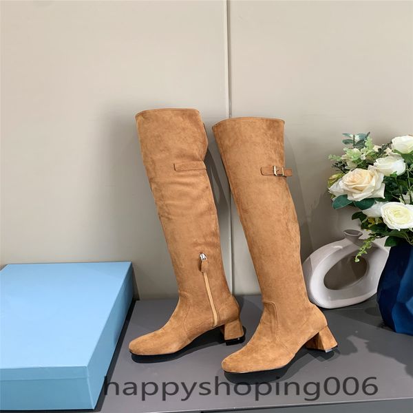 

european knee high boots women's pointed zipper high heels women's long legs high heels boots size35-39, Black
