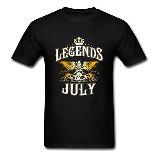 

legends are born in july custom short sleeve men's car styling big size crewneck s homme sport hooded sweatshirt hoodie men t shirt