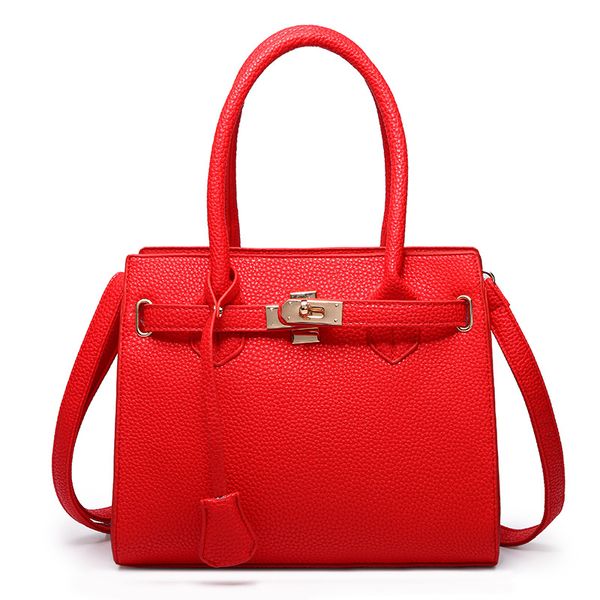 

2020 solds women fashion handbag litchi platinum bag korean fashion shoulder messenger bag red bridal handbag luxurys designers bags