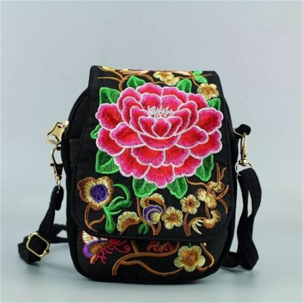 

Women Chinese Ethnic Shoulder Embroidered Clutch Purse Embroidery Lady Crossbody Mini Bag Messenger Bags Gift