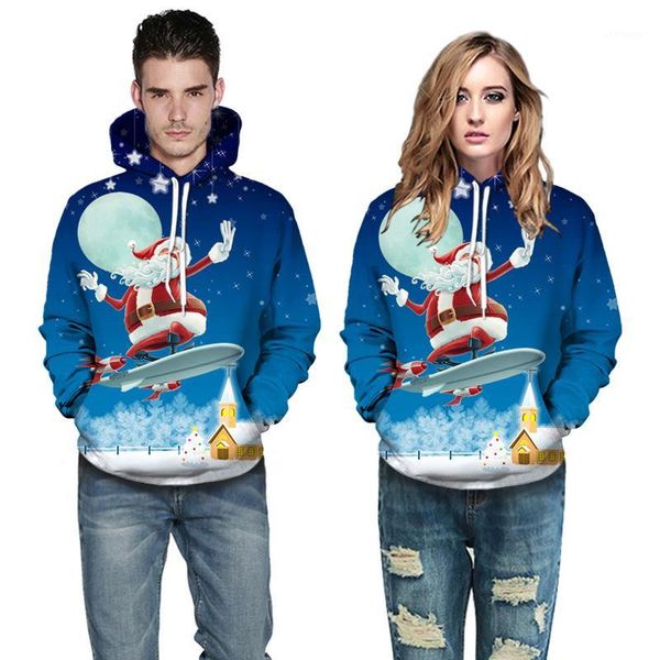 

christmas snowman printing women santa claus christmas novelty ugly snowman 3d sweater hooded sweater warm1, White;black
