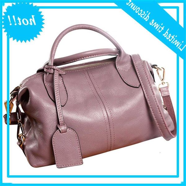 

2020 new women's boston hand messenger leather shoulder bag