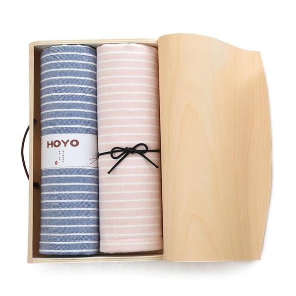 

two sets of soft absorbent cotton towel for household use