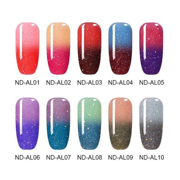 

nicole diary thermal glitter dipping nail powder sparkly shinning dip nail glitter color changing chrome dust no uv l jllcjp, Silver;gold