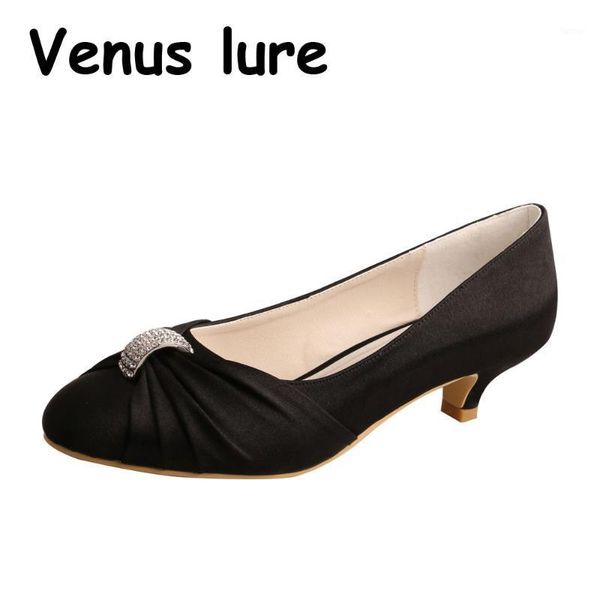 

black low heel dress shoes for women closed toe bride shoes for wedding winter1