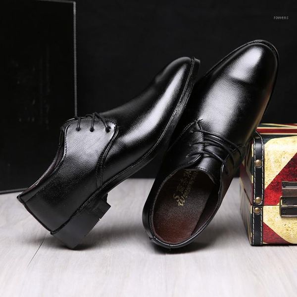 

spring autumn men formal wedding shoes men business dress shoes loafers pointy big size 5581, Black