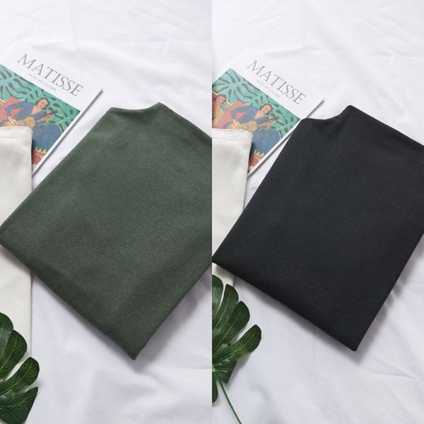 

half high collar base coat early spring 2020 slim solid color long sleeve for t-shirt t-shirt women's korean thin with trend iw4ra i, White