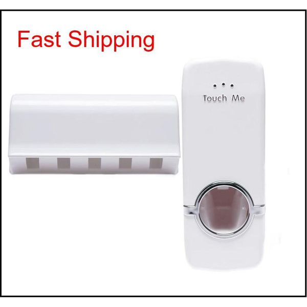 

1 piece toothbrush holder sets matic toothpaste dispenser ,tooth qylcye bde_luck
