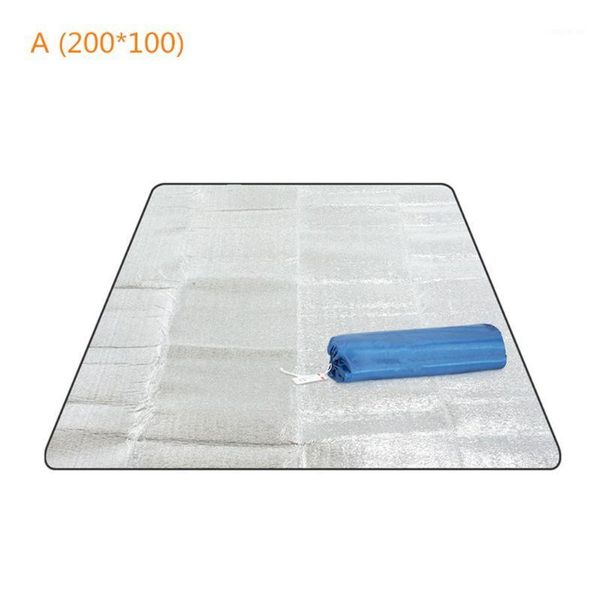 

outdoor pads camping mat tent sleeping mattress waterproof aluminum foil foldable eva picnic beach pad1