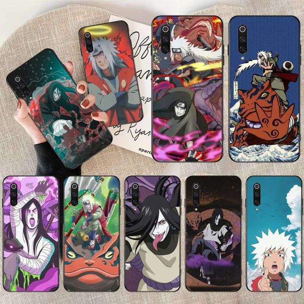

1dwnaruto jiraiya orochimaru mobile phone case not lite mi 9t 10 cc9 pro 9se