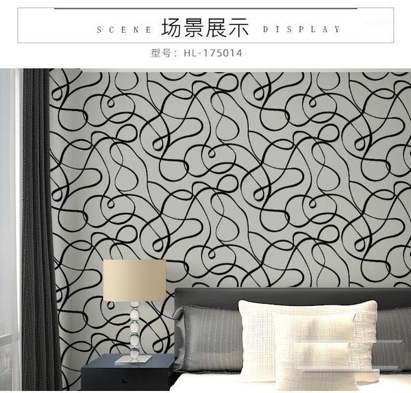 

simple 3d embossed modern stripes pvc waterproof wallpaper living room tv background dining room wallpaper1