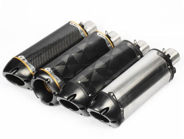 

51mm universal modified motorcycle exhaust pipe cnc aluminium alloy for cbr r1 r6 escape moto usa two brothers exhaust br009