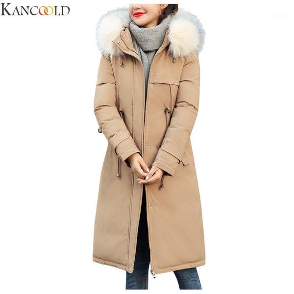 

winter new arrival down jacket women with fur collar loose solid color clothing outerwear quality women winter coat dh-21601, Black