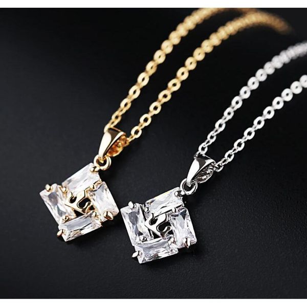 

quality 18k gold pendant necklace silver fashion mix rhinestone swan key heart flower tails pearl necklace discount wmtrsc new_dhbest