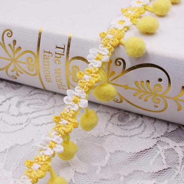 

pom trim кружевная ткань швейные аксессуары помпоны trim tassel ball fringes лента швейные pom кружева для diy материал craft обращается h b