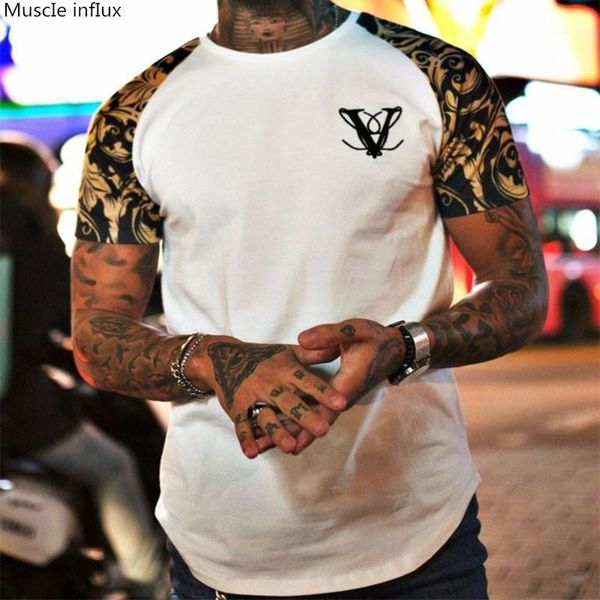 

men brand t-shirts 2018 summer short sleeve casual o-neck stripe gyms fitness bodybuilding t shirt male slim tees clothing1, White;black