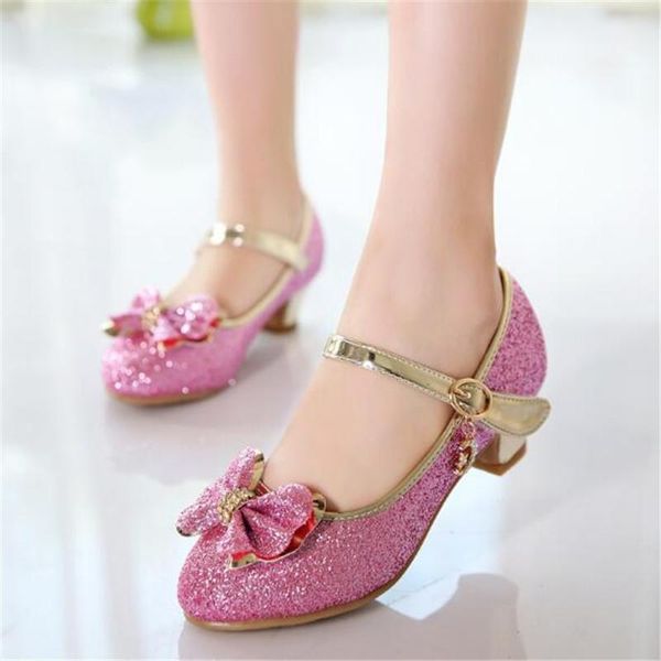 

new high heeled кристалл обувь девушка принцесса белого розовая весна осень партия танцевальной обуви student дети дети кожаной обуви 02 jll, Black