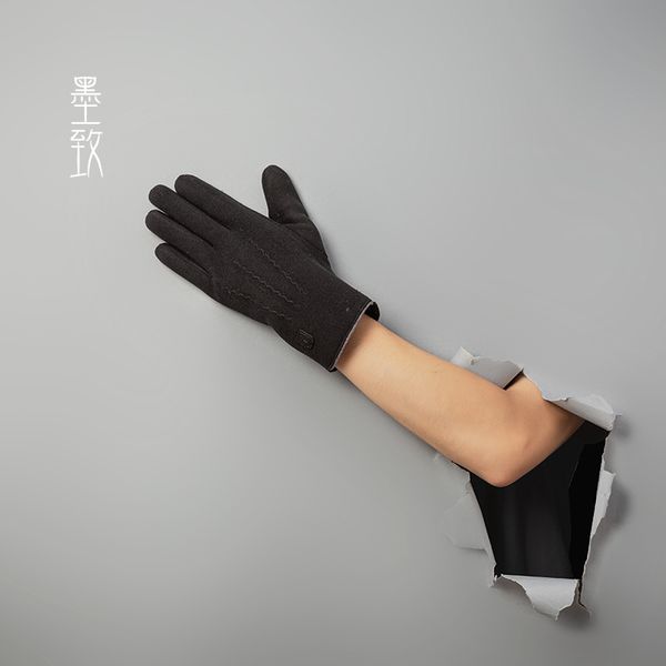 

сенсорный экран перчатки мужчина осень теплые плюшевые студентов задействуя зимой ветрозащитной и холодные доказательства мужчины вождения, Blue;gray