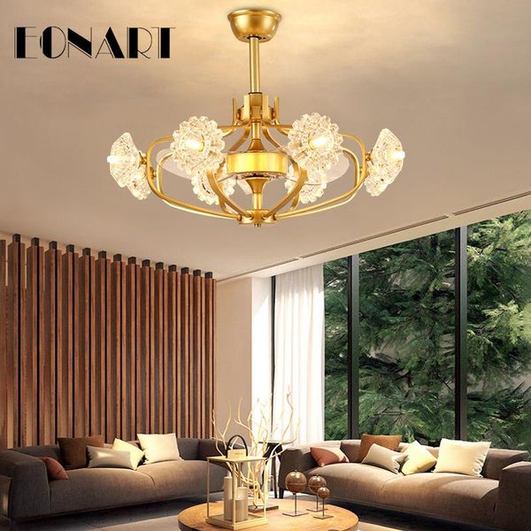 

30-дюймовая северная европа светодиодный потолочный вентилятор с лампой fashion decortive dc chanselier fan с дистанционным управлением veti