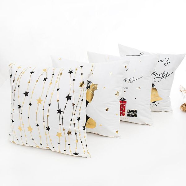

luanqi christmas cushion cover cotton pillow case 45x45 cm christmas decorations for living room sofa cover chair cover decor bbyspm lg2010