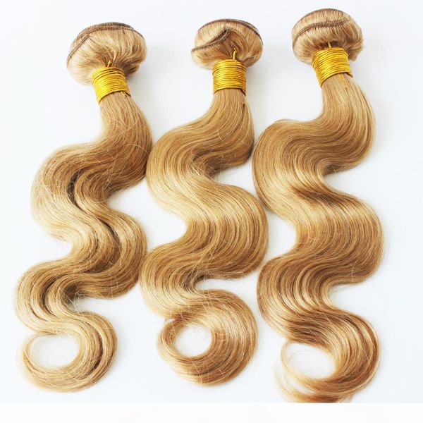 

brazilian body wave 3 bundles blonde human hair weave brazilian virgin hair body wave #27 golden blonde brazilian hair bundles, Black