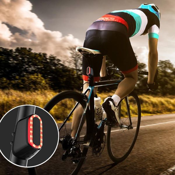 

smart bike rear light dustproof cycling parts cycling tail lamp biking portableÂ for safety warning bicycle