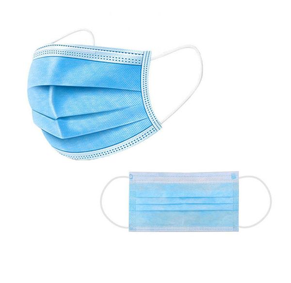 

fabric 2020 meltblown product high fast shipment 3 layers non woven disposable face mask