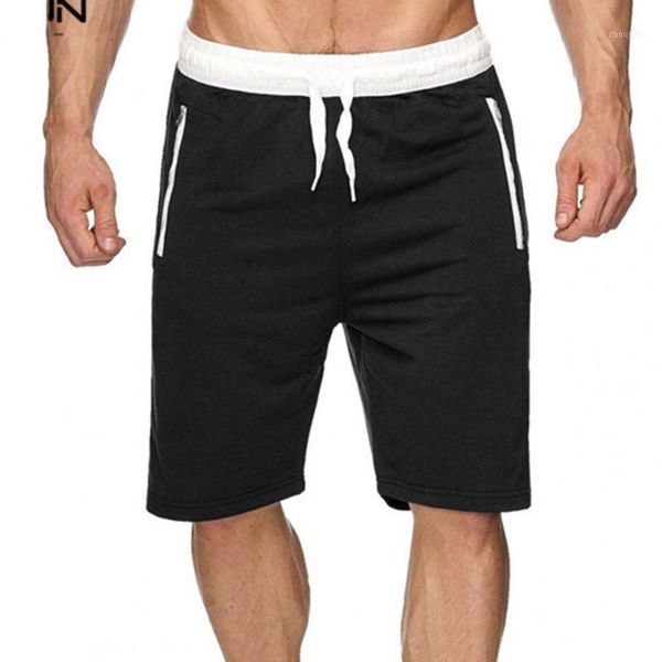 

men's exercise board shorts bathing suits for men fashion sport trunks quick dry with ziper lining pocket breath shorts for men1, White;black