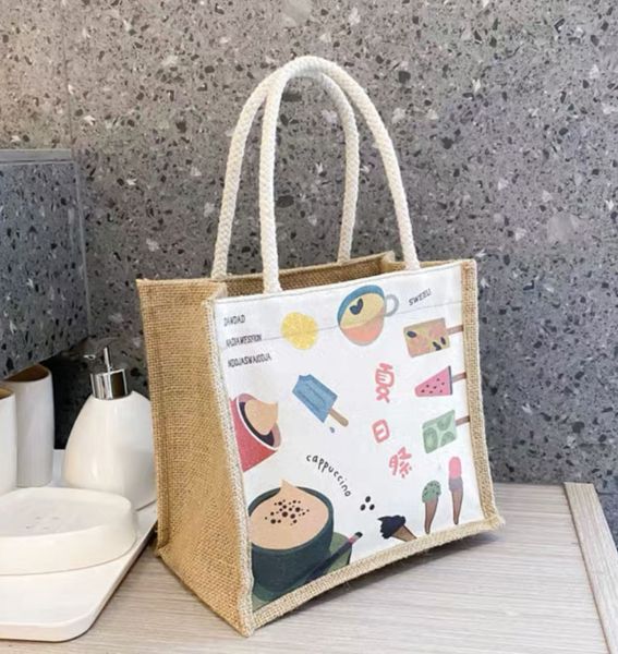 

canvas lady cute shopping bag simple handbag one shoulder bag