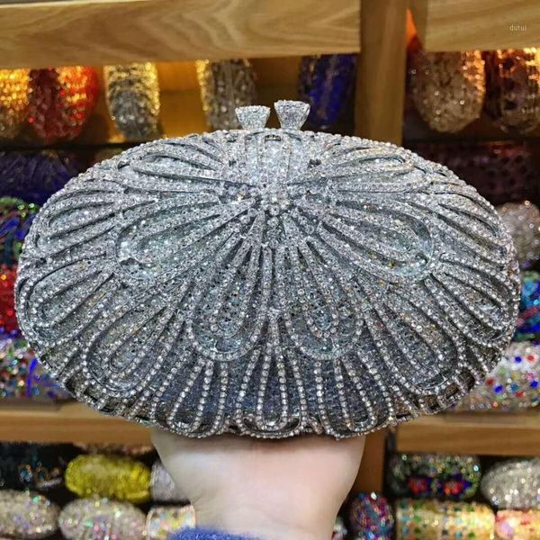 

women red gold crystal evening bag blue silver party wedding clutch bag purse banquet evening bags ladies purse clutches bags1