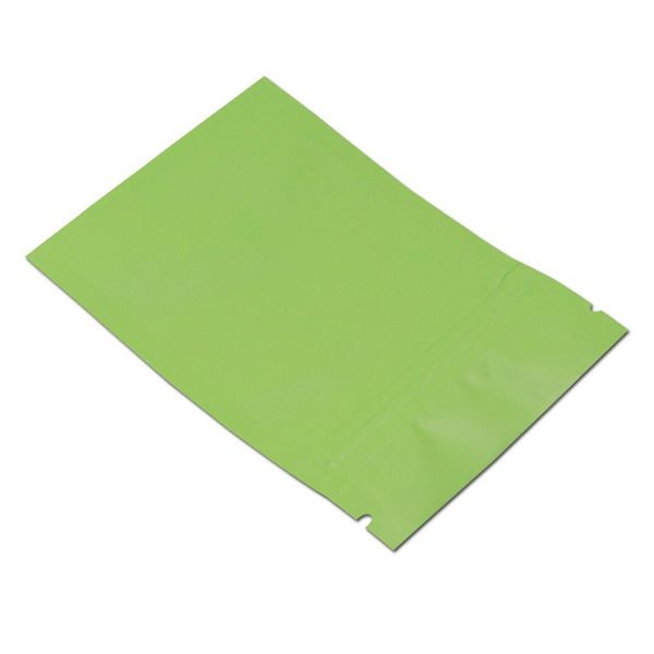 

200pcs matte green mylar foil zip lock packing bag resealable zipper aluminum foil retails candy tea nuts packaging bags h bbyeik
