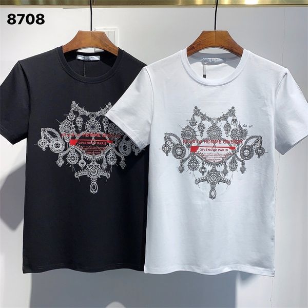 

christmas new men's and women's t-shirts, full of personalized fashion trends, street art, european and american style, 3xl q1, White;black