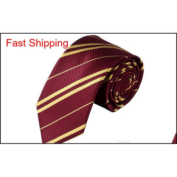 

striped neck tie for men school ties student gryffindo ravenclaw hufflepuff slytherin ne qylzig homes2007, Blue;purple