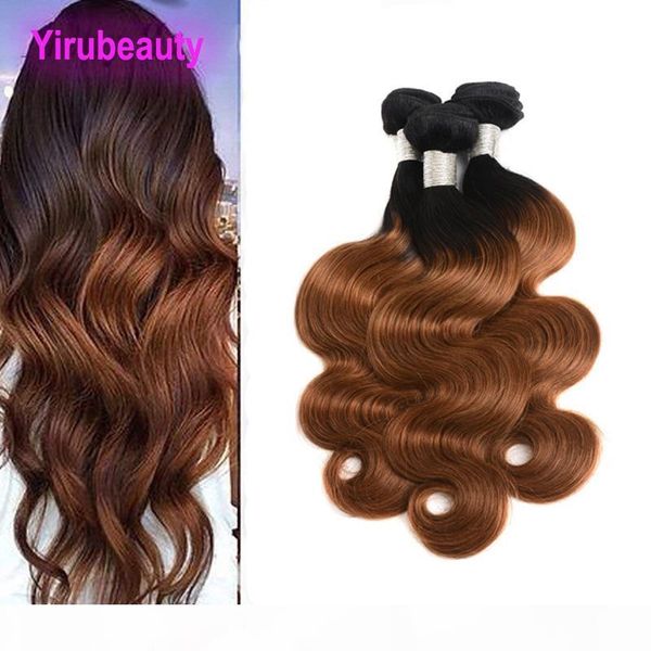 

malaysian 100% human hair three bundles 1b 30 ombre hair extensions body wave straight wholesale 1b 30 dyed hair products, Black