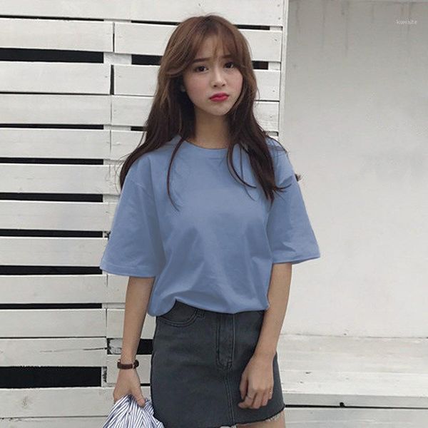 

women's dress early spring summer couple clothes students solid color loose1, White