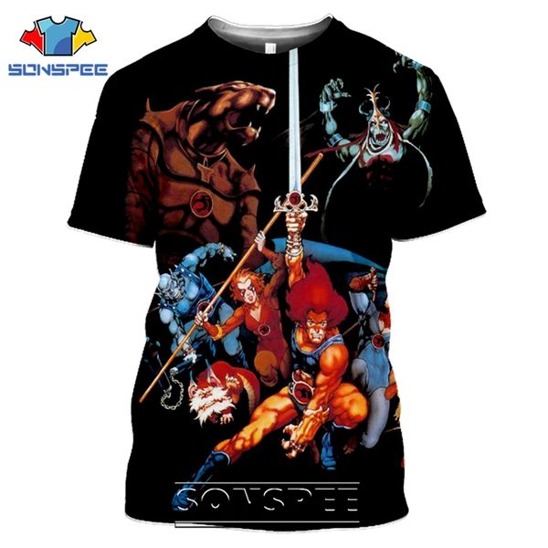 

thundercats vintage anime 3d print shirts kawaii funny comics men clothing