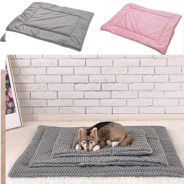 

pet bed plush mat warm sleeping mattress cat dog soft warm nest kennel mat pets winter cozy beds small medium big dog cat