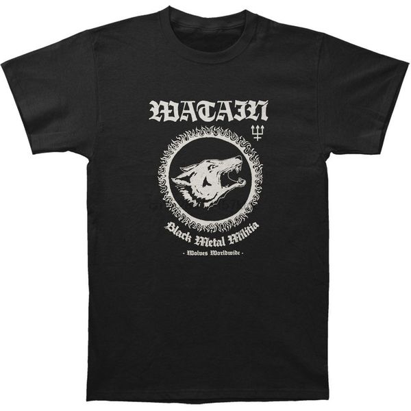 

watain mens black metal militia t-shirt blacknew t shirt spring summer sport hooded sweatshirt hoodie