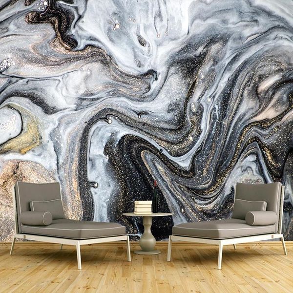 

wallpapers custom 3d wallpaper modern ink landscape gilt marble po wall murals living room study creative art paper papel de parede
