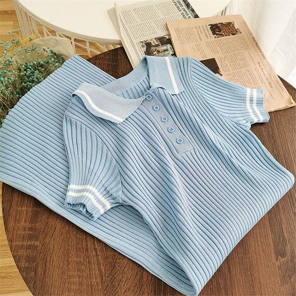 

2020 korean style sweet slim sheah dress knitted sweet pink mini dress women short sleeve japan bodycon dresses preppy knitwear1, Black;gray