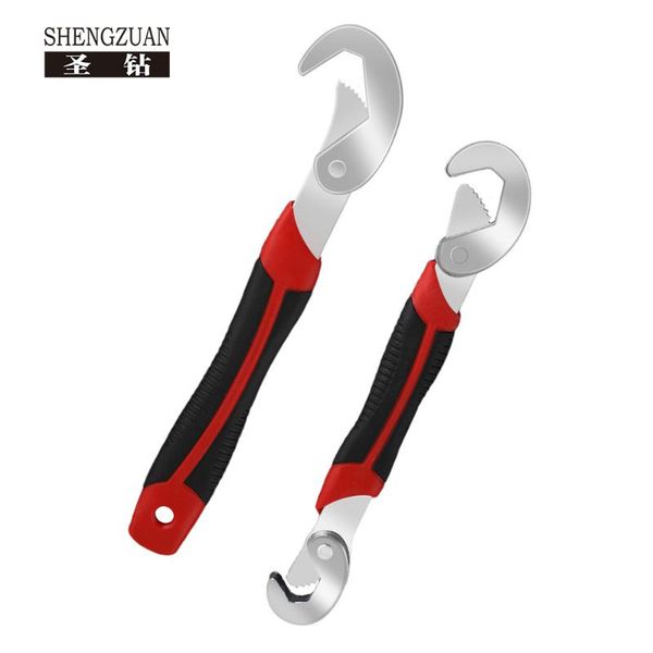 

multi-functional manual wrench tools household hardware ratchet card slot two pieces adjustable 9~32mm