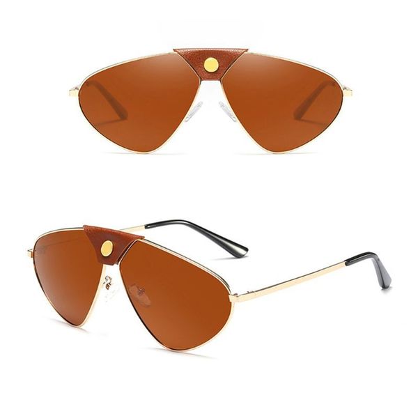 

personality polarized sunglasses metal frame charms sun glasses outdoor fashion trend brand designer uv400, White;black
