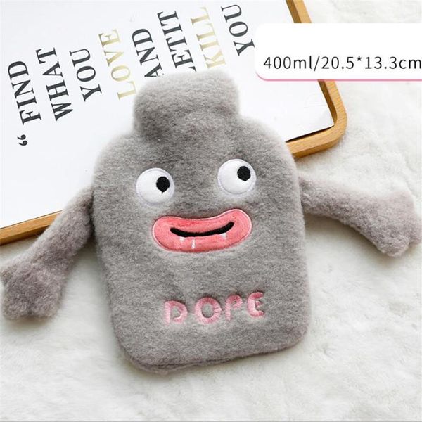 

cute pvc stress pain relief therapy water bottle bag with knitted soft cozy cover winter warm heat reusable hand warmer wmtnpy