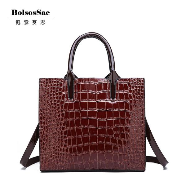 

bolsossac 2020 luxury women bag wome's handbags fashion alligator pu leather shoulder bag tote female over lady dress handbag