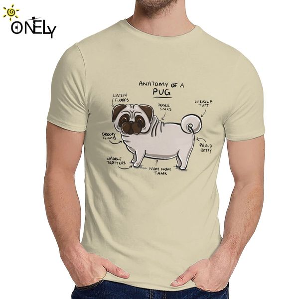 

men t shirt anatomy of a pug nice funny o-neck retro tee shirt sport hooded sweatshirt hoodie