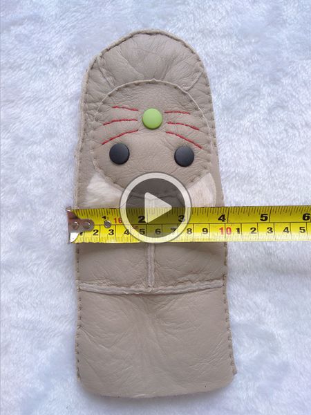 

fashion-fashion- new women gloves cat pattern fashion gloves cute warm genuine wool leather woman gloves, Blue;gray