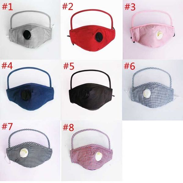 

valve eye reusable washable new with shield mask cotton anti dust protective face masks breathable hha1407