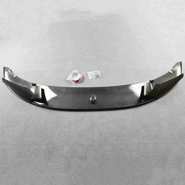 

three-piece mp style bumper front lip spoiler for 5 series f10 2010 2011 2012 2013 2014 15 2016 abs carbon look car accessories