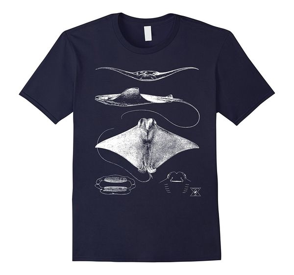 

sport 2019 new short sleeve casual stingray anatomy t-shirt | sharks rays oceanography sea life man t shirt good quality